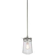 Kichler Lyndon 11.75 Inch Outdoor Pendant in Brushed Aluminum