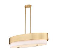 Counterpoint 5-Light Linear Pendant in Modern Gold
