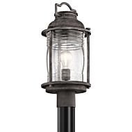 Kichler Ashland Bay Outdoor Post Lantern in Weathered Zinc