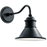 Kichler Northland 12 Inch Outdoor Wall Sconce in Black