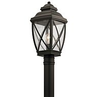Kichler Tangier 19.75 Inch Outdoor Post Lantern in Olde Bronze