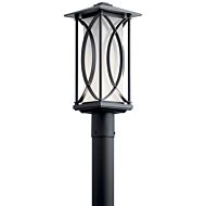 Ashbern 1-Light LED Outdoor Post Mount in Textured Black