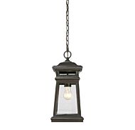 Savoy House Taylor 1 Light Outdoor Hanging Lantern in English Bronze with Gold