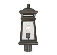 Savoy House Taylor 1 Light Outdoor Post Lantern in English Bronze with Gold