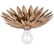Crystorama Broche 11 Inch Ceiling Light in Antique Gold