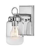 Hinkley Penley 1-Light Bathroom Vanity Light In Polished Nickel