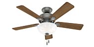 Swanson 2-Light 44" Ceiling Fan in Matte Silver