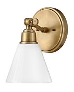 Hinkley Arti 1-Light Bathroom Vanity Light In Heritage Brass