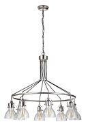 Craftmade Gallery State House 8 Light Chandelier in Polished Nickel