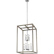 Sea Gull Moffet Street 8 Light Foyer Light in Washed Pine