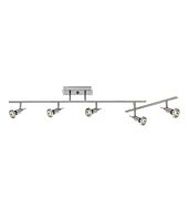 Access Viper 5 Light Ceiling Light in Brushed Steel