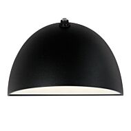Pathfinder 1-Light LED Outdoor Wall Sconce in Black