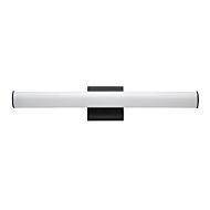 Rail 1-Light LED Bathroom Vanity Light Bar in Black