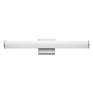 Rail 1-Light LED Bathroom Vanity Light Bar in Satin Nickel