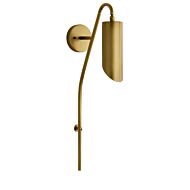 Trentino 1-Light Wall Sconce in Natural Brass