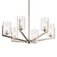 Kichler Nye 6 Light Transitional Chandelier in Classic Pewter