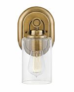 Hinkley Halstead 1-Light Bathroom Vanity Light In Heritage Brass