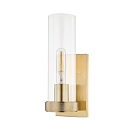 Hudson Valley Briggs Wall Sconce in Aged Brass