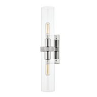 Hudson Valley Briggs 2 Light Wall Sconce in Polished Nickel