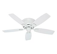 Hunter Sea Wind 48 Inch Indoor/Outdoor Flush Mount Ceiling Fan in White