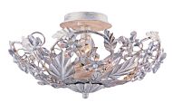 Crystorama Paris Market 6 Light 16 Inch Ceiling Light in Antique White with Clear Hand Cut Crystals