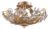 Crystorama Paris Market 6 Light 16 Inch Ceiling Light in Gold Leaf with Clear Hand Cut Crystals