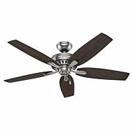 Hunter Newsome 52 Inch Indoor Ceiling Fan in Brushed Nickel