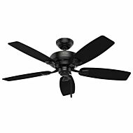 Hunter Sea Wind 48 Inch Indoor/Outdoor Ceiling Fan in Matte Black