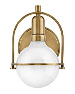 Hinkley Somerset 1-Light Bathroom Vanity Light In Heritage Brass