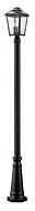 Z-Lite Bayland 3-Light Outdoor Post Mounted Fixture Light In Oil Rubbed Bronze