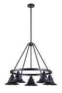 Craftmade Union 5 Light Chandelier in Oiled Bronze Gilded