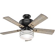 Hunter Cedar Key 44 Inch Indoor/Outdoor Ceiling Fan in Matte Black