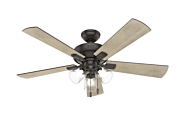 Hunter Crestfield 3 Light 52 Inch Indoor Ceiling Fan in Noble Bronze