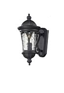Z-Lite Doma 1-Light Outdoor Wall Sconce In Black