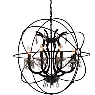 CWI Lighting Campechia 8 Light Up Chandelier with Brown finish