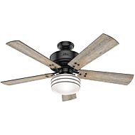 Hunter Cedar Key 52 Inch Indoor/Outdoor Ceiling Fan in Matte Black