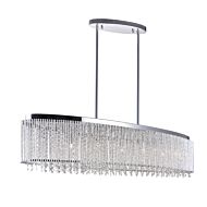 CWI Claire 7 Light Drum Shade Chandelier With Chrome Finish