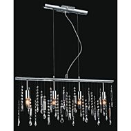 CWI Lighting Janine 4 Light Down Chandelier with Chrome finish