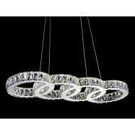 CWI Lighting Milan LED Chandelier with Chrome finish