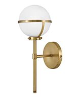 Hinkley Hollis 1-Light Bathroom Vanity Light In Heritage Brass