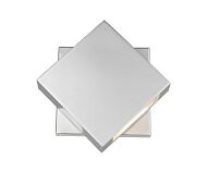 Z-Lite Quadrate 1-Light Outdoor Wall Sconce In Silver
