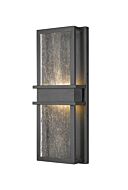 Z-Lite Eclipse 2-Light Outdoor Wall Sconce In Black