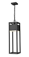 Z-Lite Barwick 1-Light Outdoor Chain Mount Ceiling Fixture Light In Black