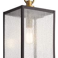 Kichler Lahden Pendant Light in Weathered Zinc and Brass