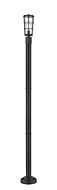 Z-Lite Helix 1-Light Outdoor Post Mounted Fixture Light In Black