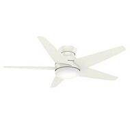 Casablanca Isotope Low Profile 44 Inch Indoor Flush Mount Ceiling Fan in Fresh White