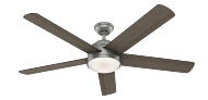 Hunter Romulus 60 Inch Indoor Ceiling Fan in Matte Silver