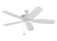 Monte Carlo 60 Inch Colony Super Max Damp Rated Ceiling Fan in Rubberized White