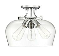 Savoy House Octave 3 Light Ceiling Light in Polished Chrome
