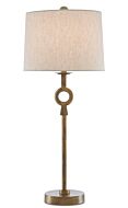 Germaine 1-Light Table Lamp in Antique Brass
